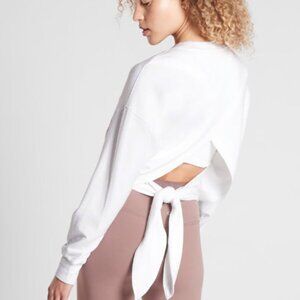 Athleta Yoga Tie Back Sweatshirt
